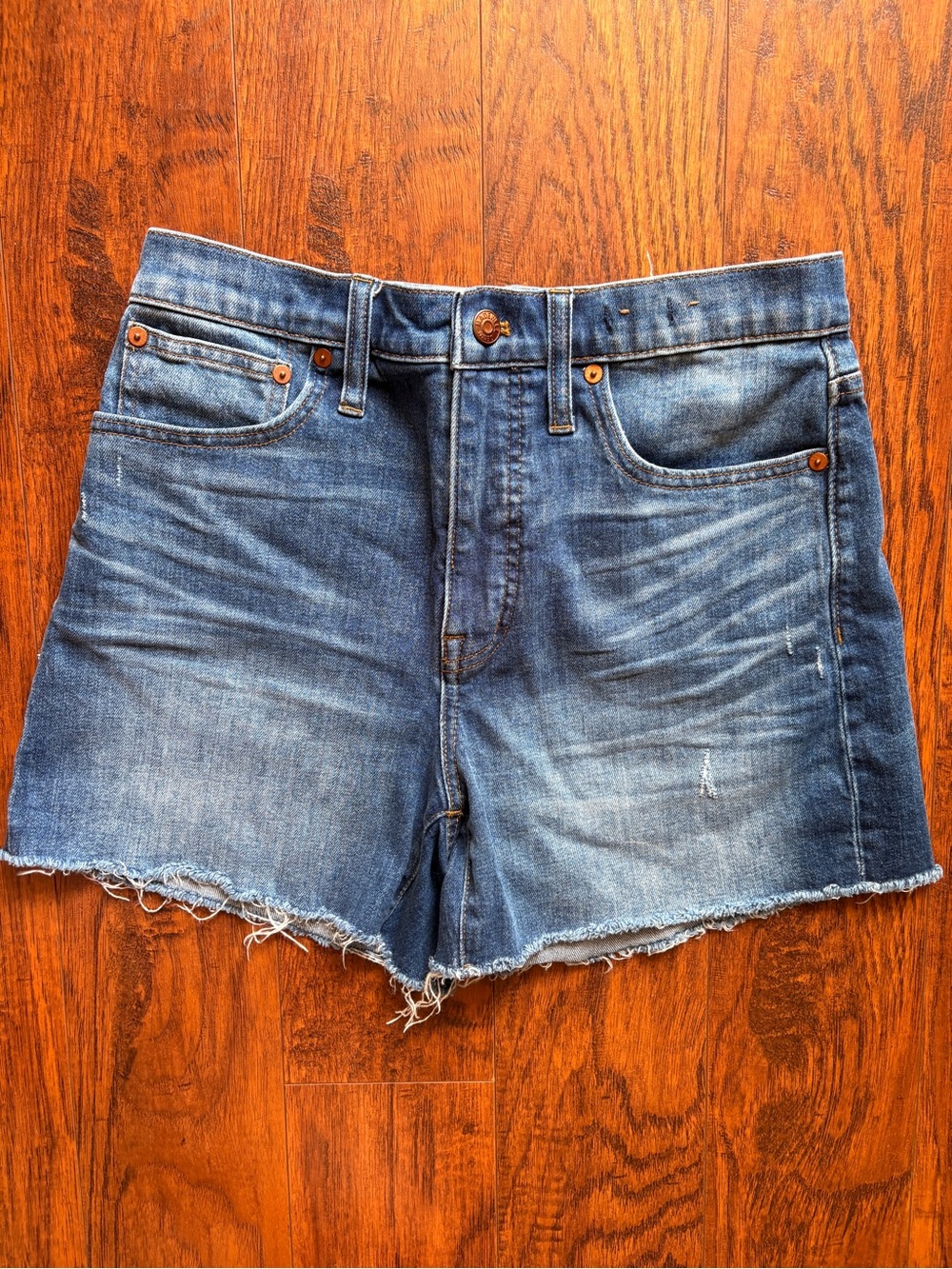 Madewell high rise denim shorts